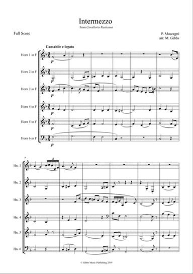 Intermezzo from 'Cavalliera Rusticana'