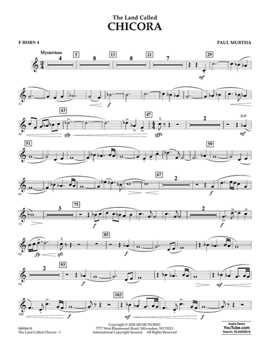 The Land Called Chicora - F Horn 4