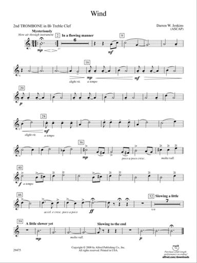 Wind: (wp) 2nd B-flat Trombone T.C.