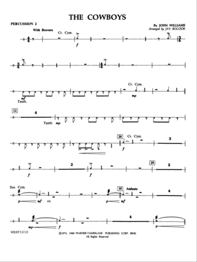 The Cowboys: 2nd Percussion