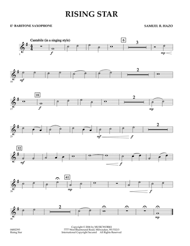 Rising Star - Eb Baritone Saxophone