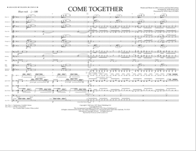 Come Together (arr. Tom Wallace) - Full Score