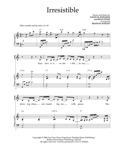 Irresistible (arr. Bradley Knight)
