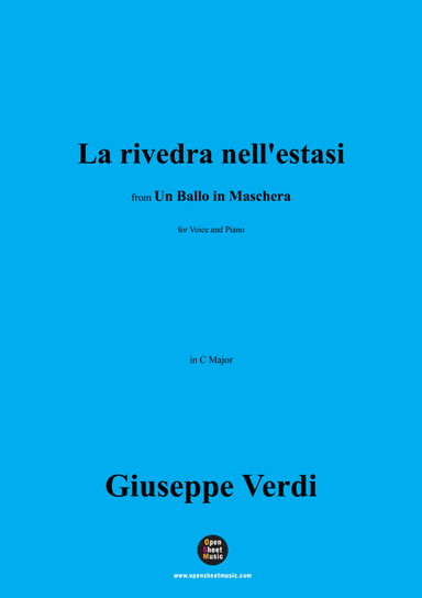 Verdi-La rivedra nell'estasi,in C Major