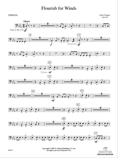 Flourish for Winds: Timpani