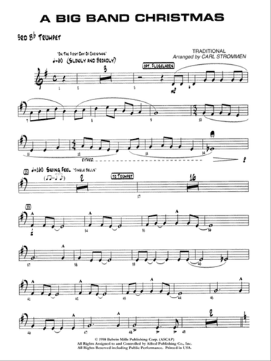 A Big Band Christmas: 3rd B-flat Trumpet