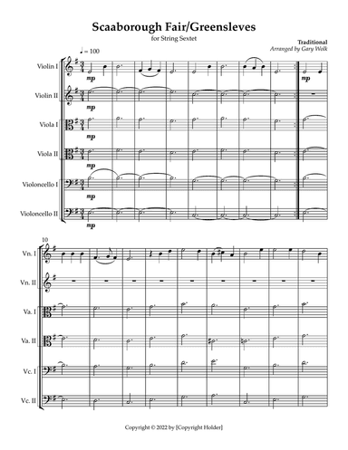 Scarborough Fair/Greensleeves