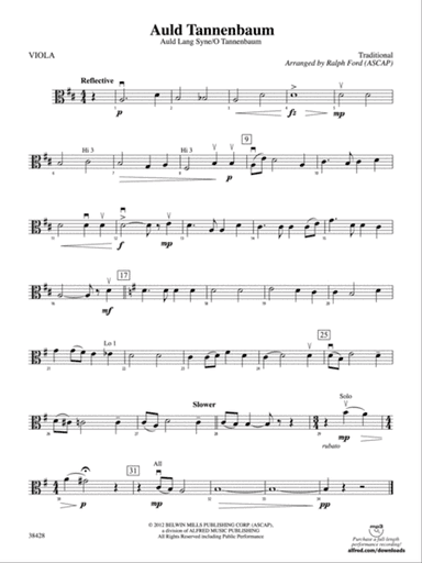 Auld Tannenbaum: Viola