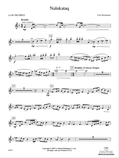 Nalukataq: 1st B-flat Trumpet