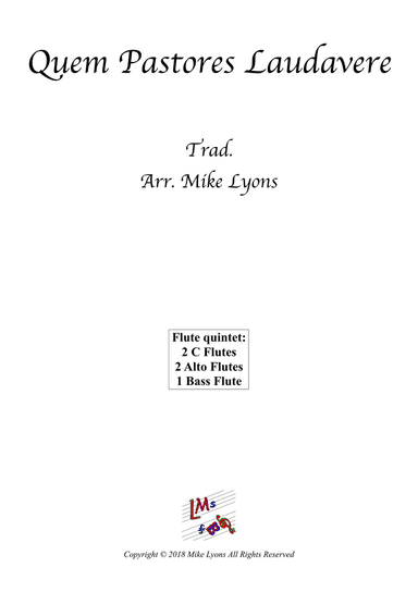 Flute Quintet - Quem Pastores Laudavere