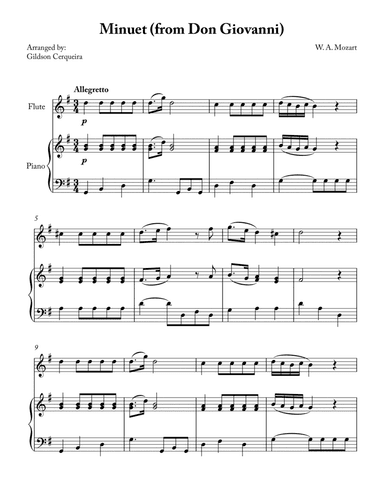 Minuet (from Don Giovanni)