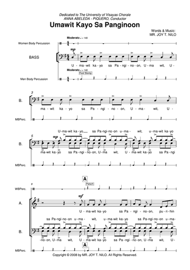Umawit Kayo Sa Panginoon (SATB)