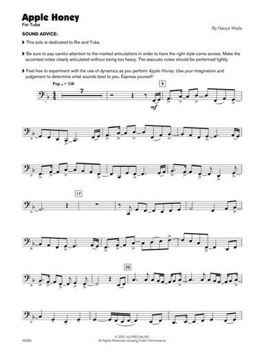 Apple Honey (Sound Innovations Soloist, Tuba)