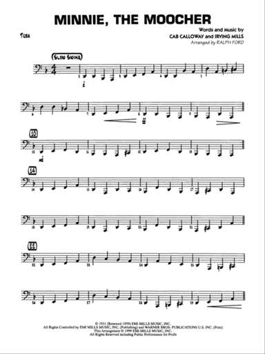 Minnie the Moocher: Tuba