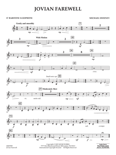 Jovian Farewell - Eb Baritone Saxophone