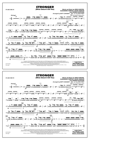 Stronger (What Doesn't Kill You) (arr. Matt Conaway) - Snare Drum
