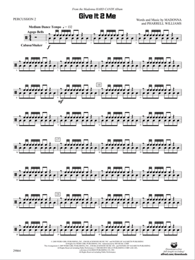 Give It 2 Me: 2nd Percussion