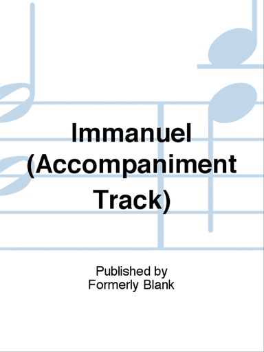 Immanuel (Accompaniment Track)