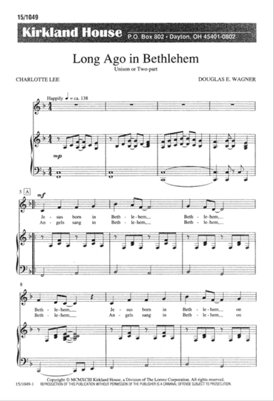 Long Ago in Bethlehem