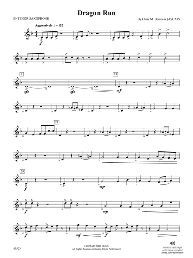 Dragon Run: B-flat Tenor Saxophone