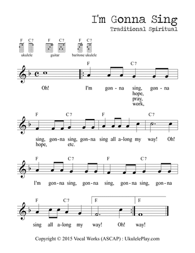 I'm Gonna Sing (Spiritual)