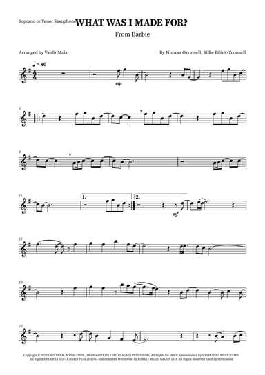 What Was I Made For?