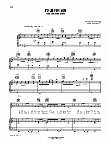 I'd Lie For You (And That's The Truth)