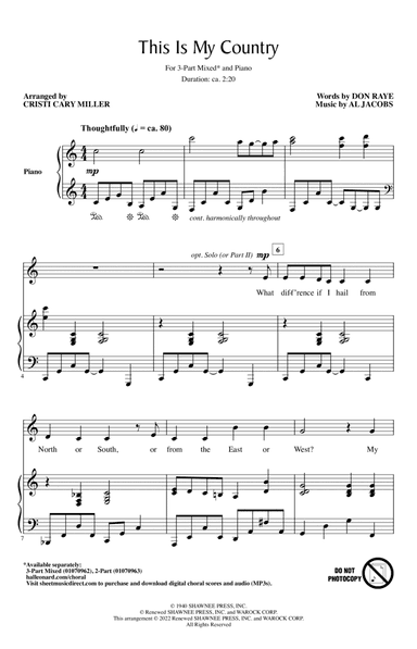 This Is My Country (arr. Cristi Cary Miller)