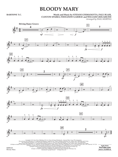 Bloody Mary (arr. Paul Murtha) - Baritone T.C.