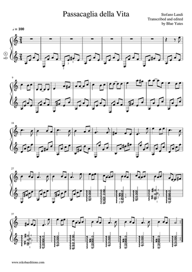 Passacaglia della Vita (Stefano Landi)