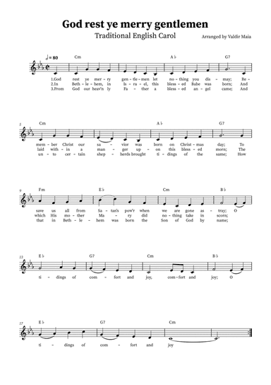 God Rest You Merry Gentlemen (C minor)