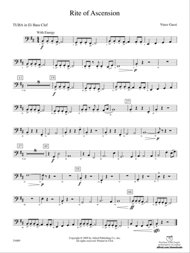 Rite of Ascension: (wp) E-flat Tuba B.C.