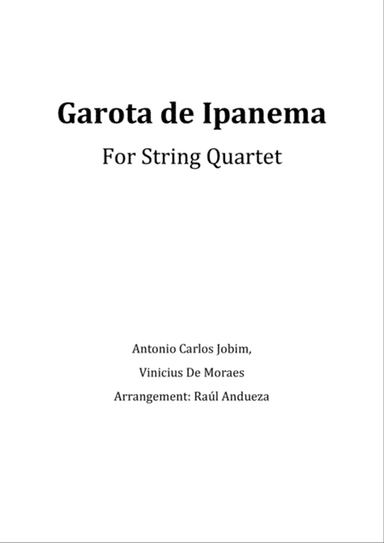 The Girl From Ipanema (Garota De Ipanema)