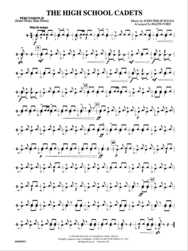 The High School Cadets: 2nd Percussion
