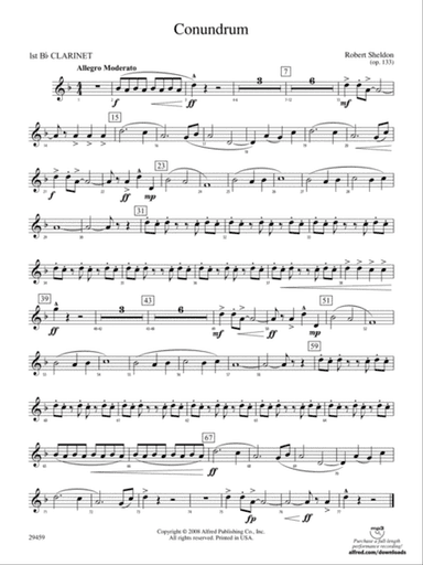 Conundrum: 1st B-flat Clarinet