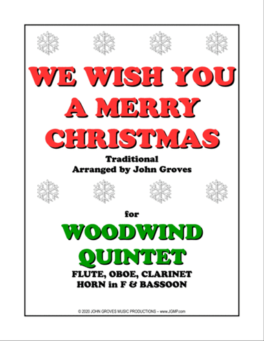 We Wish You A Merry Christmas - Woodwind Quintet