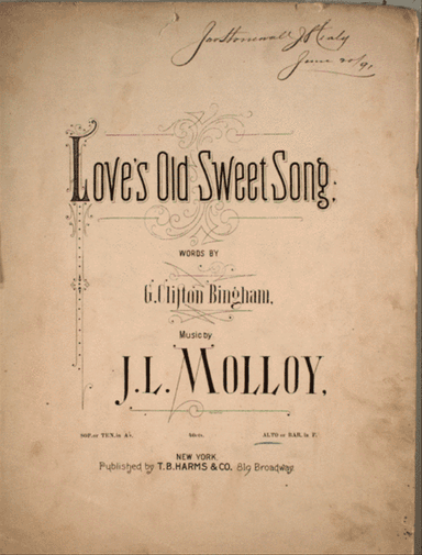 Love's Old Sweet Song