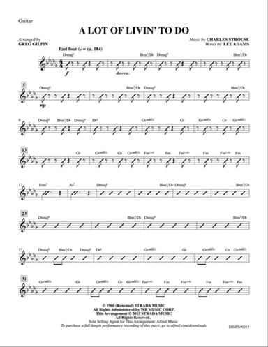 A Lot of Livin' To Do: Guitar