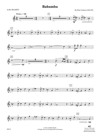 Bahumba: 1st B-flat Trumpet