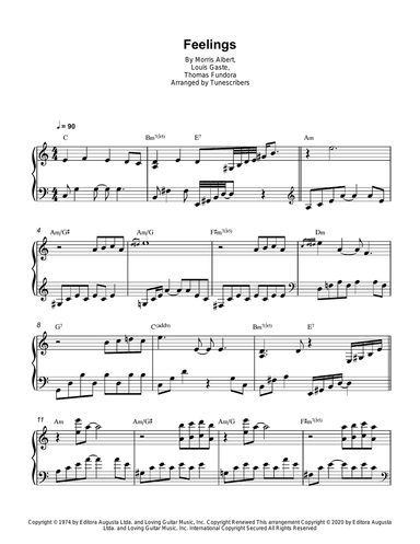 Feelings (Piano solo)
