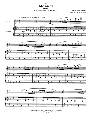 Menuet (L'arlesienne)