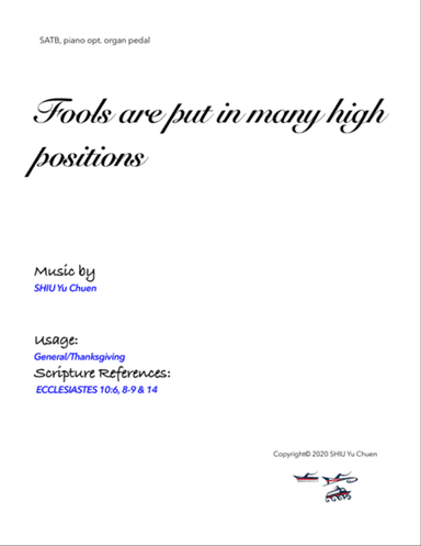 Fools are put in many high positions