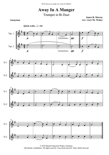 Away In A Manger (1st. version)