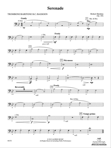 Serenade: 1st Trombone