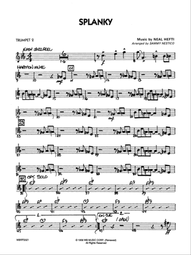 Splanky: 2nd B-flat Trumpet