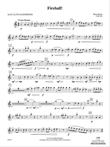 Fireball!: E-flat Alto Saxophone