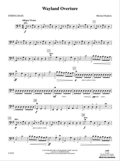 Wayland Overture: String Bass