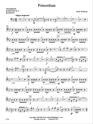 Primordium: 1st Trombone
