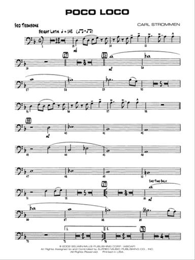 Poco Loco: 3rd Trombone