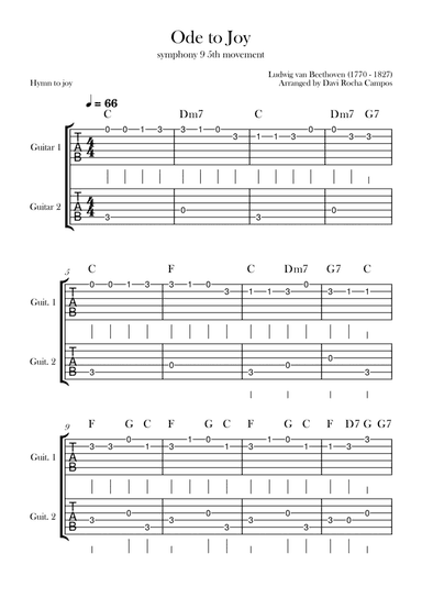 Ode To joy (Symphony 9 5th movement)